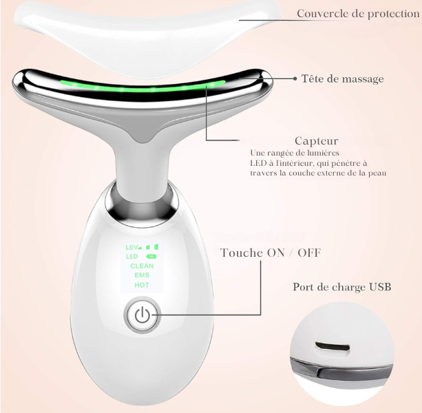 Appareil de massage visage - Luminothérapie